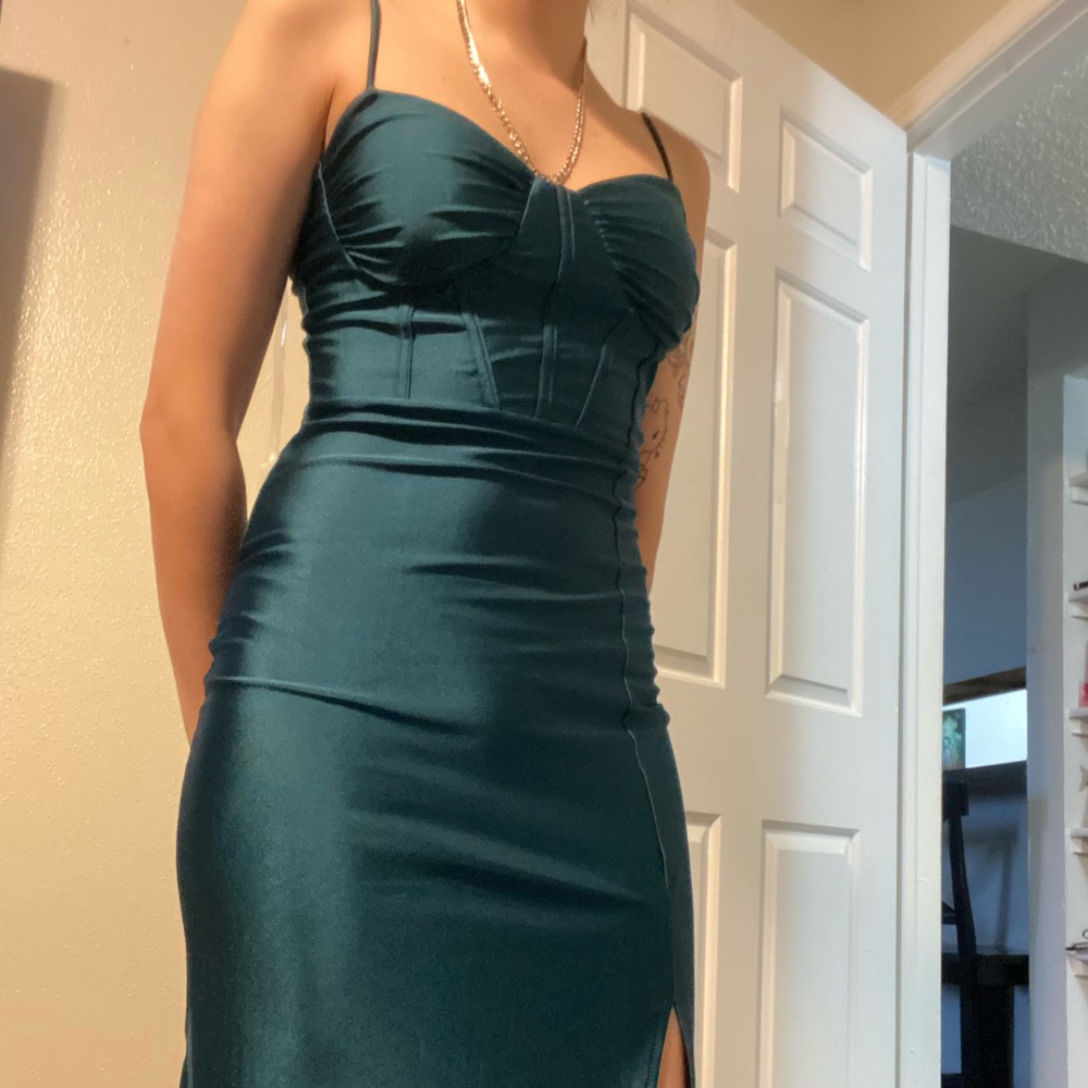 Teal Bodycon Dress